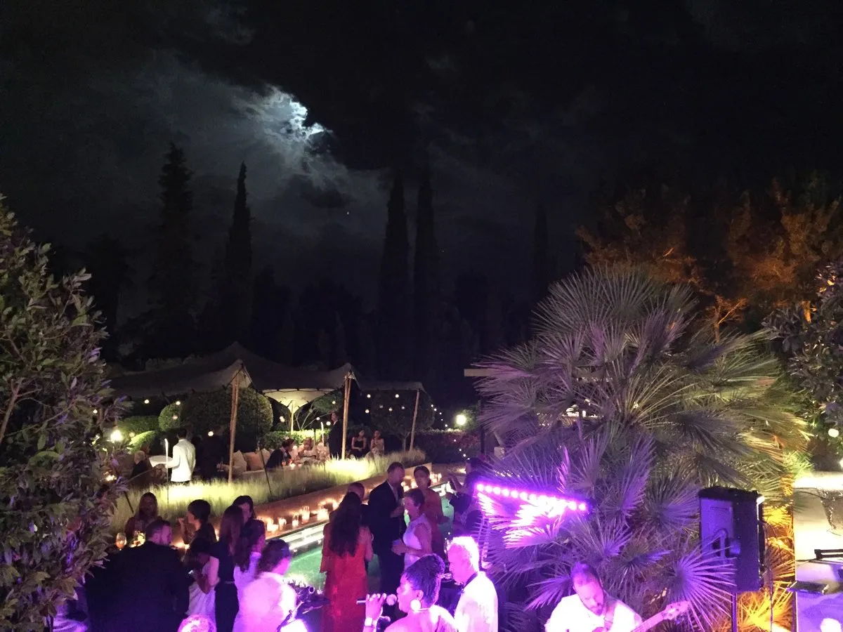 Wedding lit by The Balearic Lighthouse
